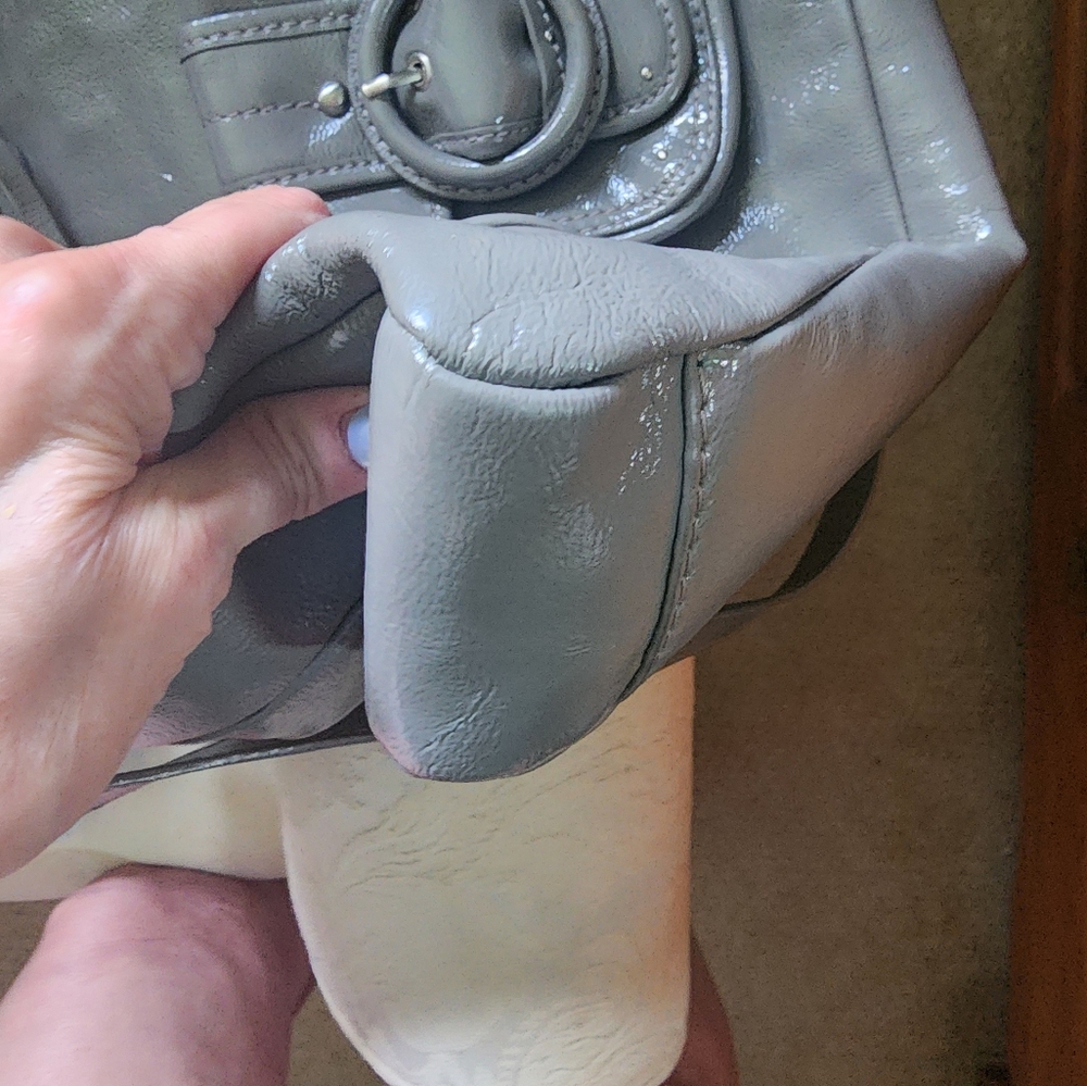 ELLIOTT LUCCA Genuine Metallic Leather 2 Way Bag - Picture 5 of 6